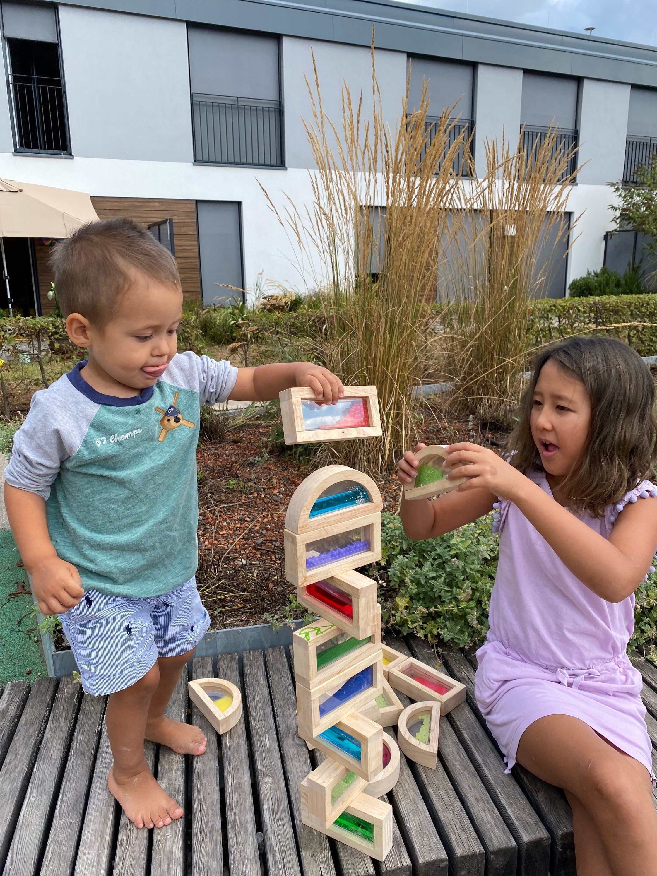 Rainbow sales sensory blocks